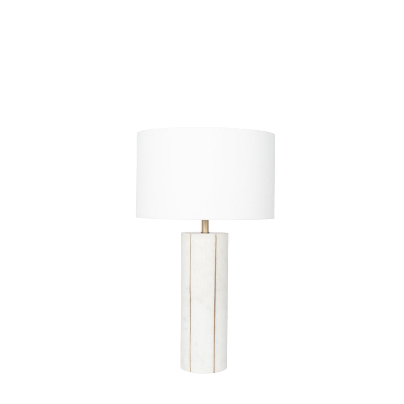 Pacific Lifestyle Venetia Marble and Gold Metal Tall Table Lamp - PL-30-598-K