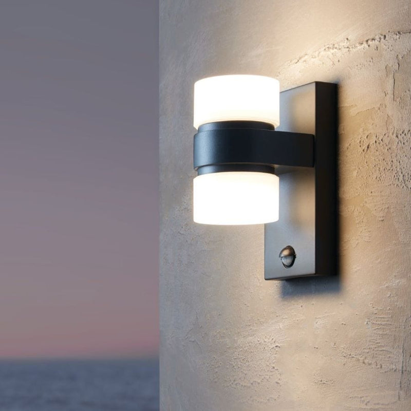 Atollari Outdoor LED Twin Wall Light with PIR Sensor