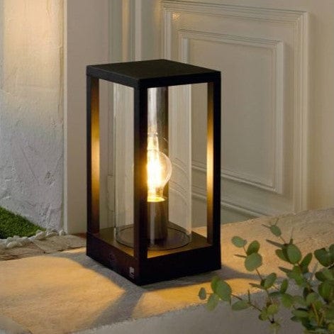 Cascinetta Outdoor Black Pedestal Light