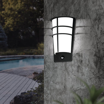 EGLO Breganzo Outdoor LED Wall Light with PIR Sensor