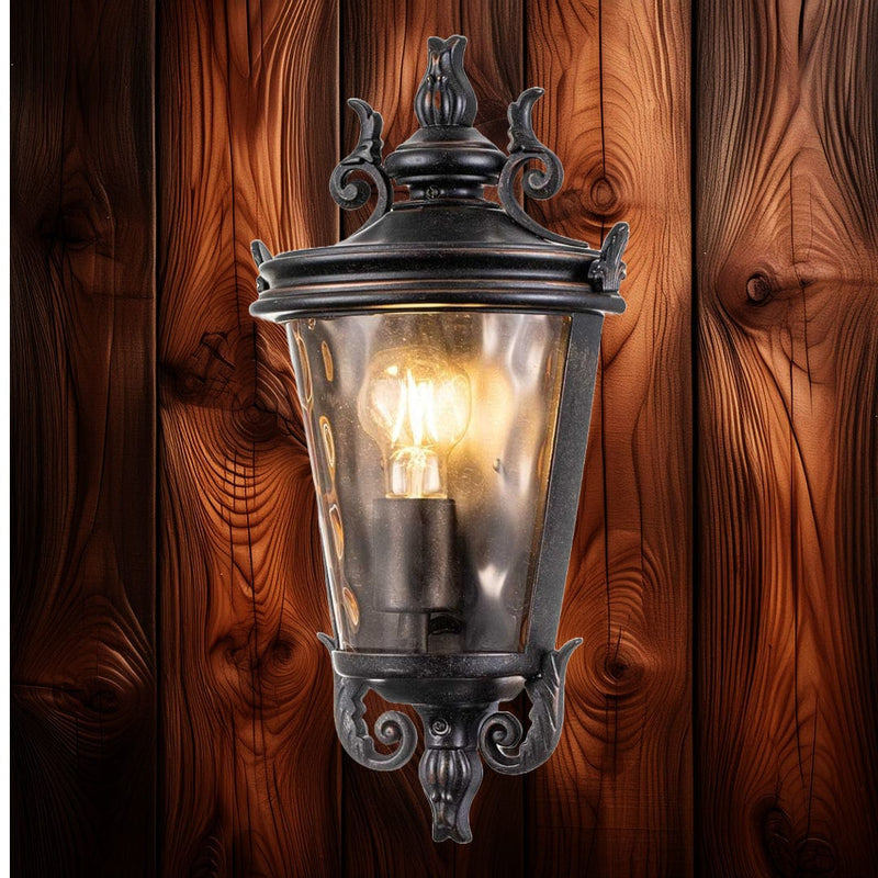 Elstead Baltimore Outdoor Half Lantern Wall Light