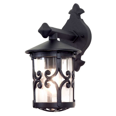 Elstead Hereford Down Lantern Outdoor Wall Light