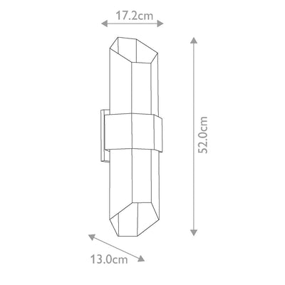 Quoizel Chasm Outdoor Up & Down Wall Light