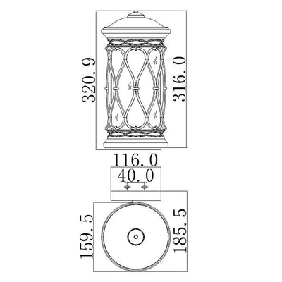 Feiss Wellfleet Outdoor Wall Lantern Light