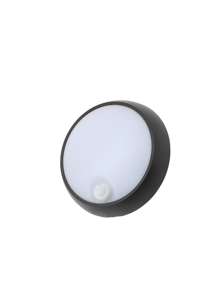 Cano 8W Outdoor LED Round Bulkhead With PIR
