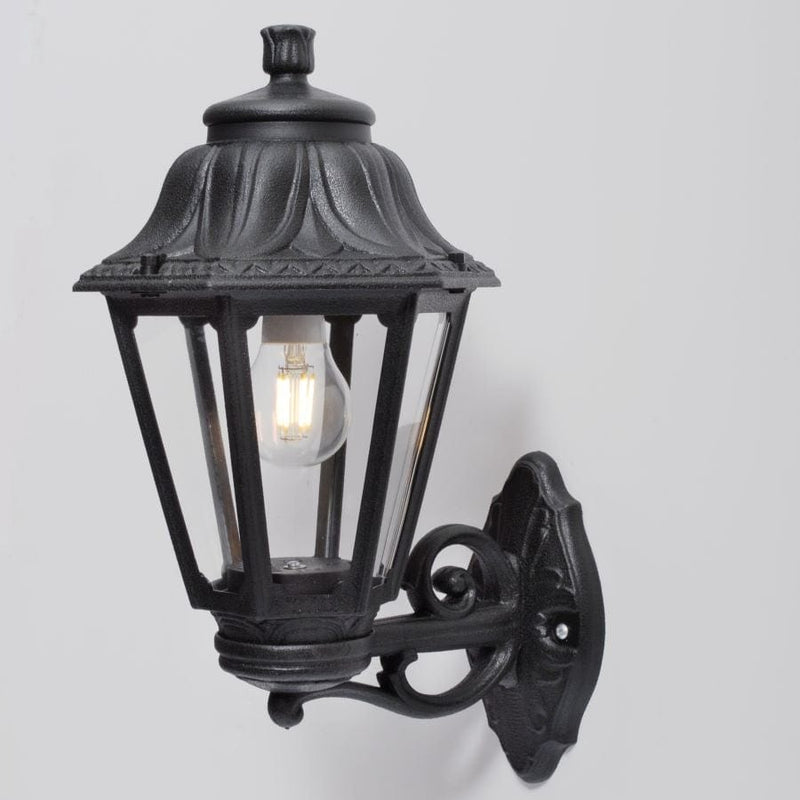 Fumagalli Anna Bisso Classic Wall Lantern - Black