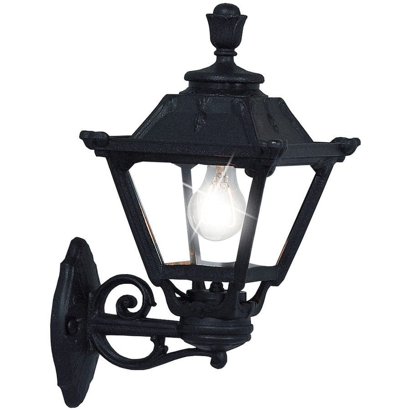 Fumagalli Golia Bisso LED Classic Wall Lantern - Black