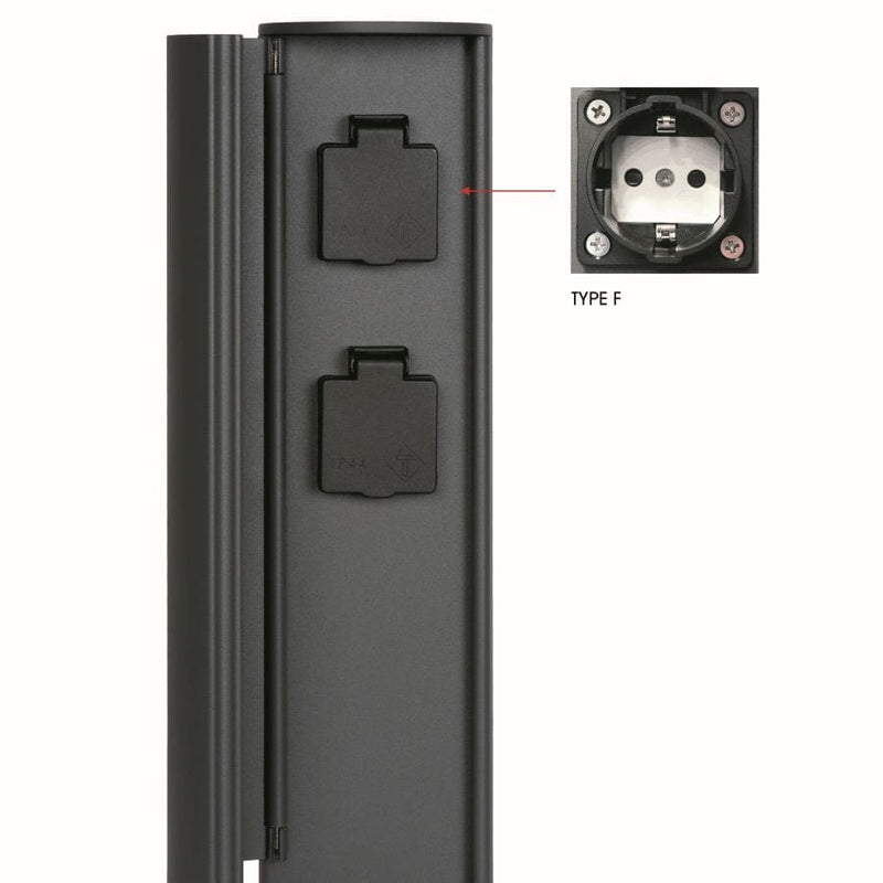 Lucide Power Point Outdoor Socket Column