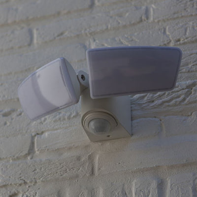 Artica White Security Floodlight with PIR Motion Sensor