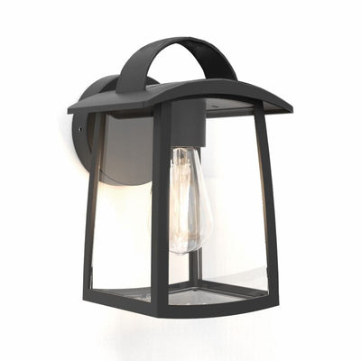 Kelsey Clear Glass Lantern Outdoor Wall Light Large