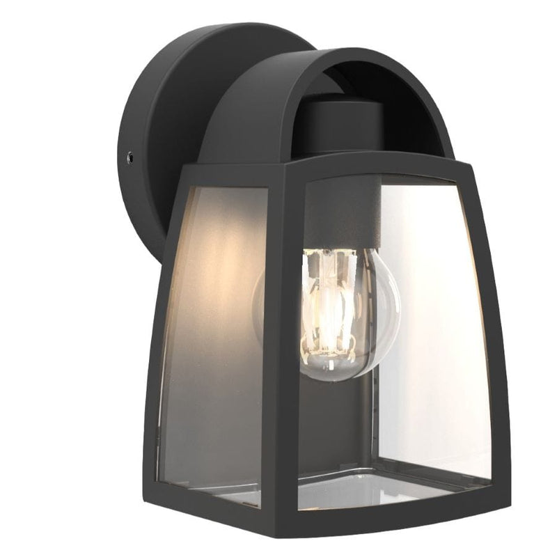 Kelsey Clear Glass Lantern Outdoor Wall Light Small