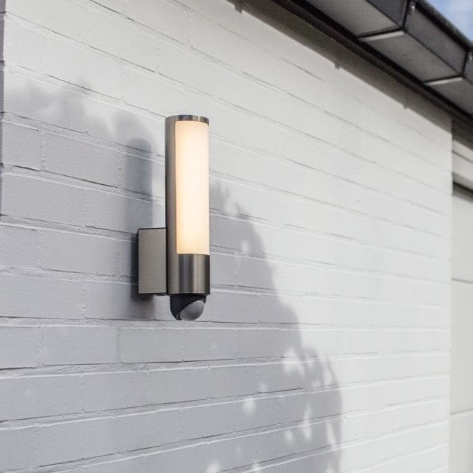 Leda LED Outdoor Tubular Wall Light With PIR