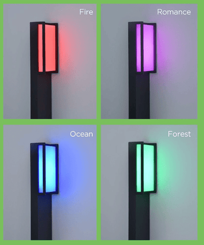 Qubo Colour Changeable Bollard Light