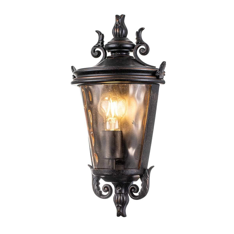 Elstead Baltimore Outdoor Half Lantern Wall Light