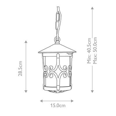 Elstead Hereford Pendant Chain Lantern