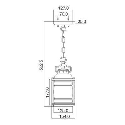 Kichler Ashland Bay Outdoor Hanging Lantern Pendant Light