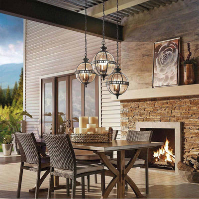 Kichler Halleron III Globe Ceiling Pendant Lantern