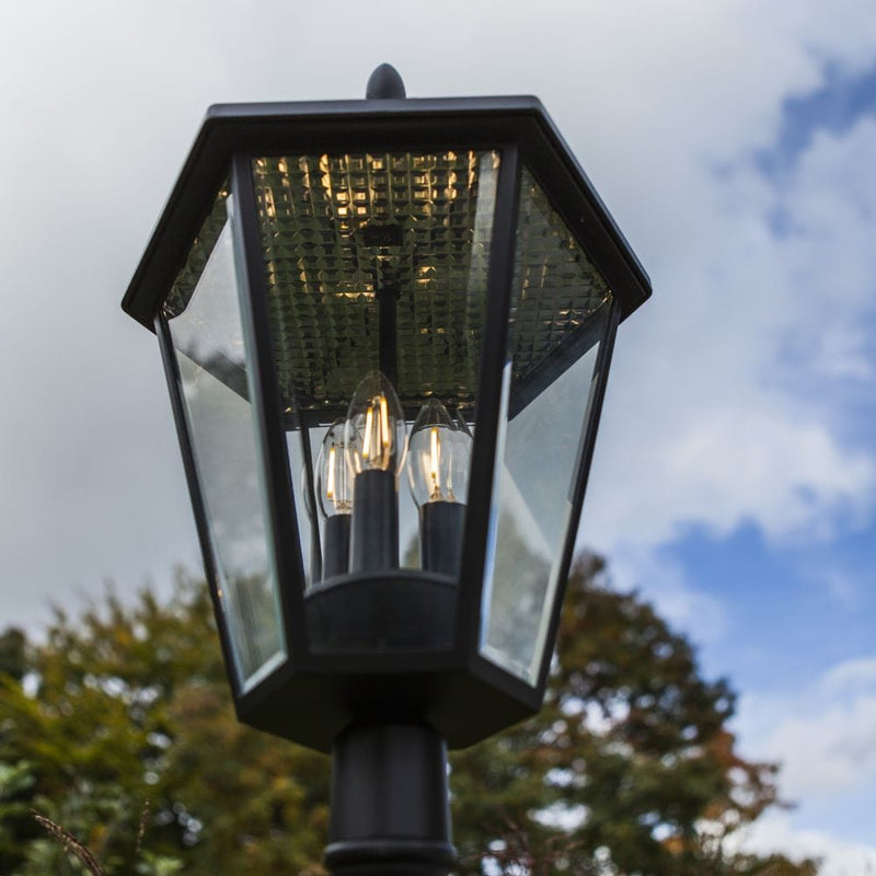 Lutec London Solar Lamp Post Light