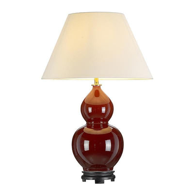 Designer's Lightbox Harbin Gourd 1 Light Table Lamp With Tall Empire - DL-HARBIN-TL-OXB