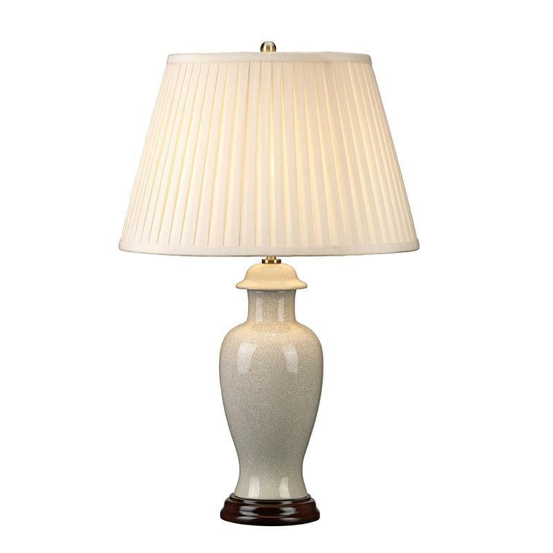 Elstead Lighting Ivory Crackle 1 Light Small Table Lamp - IVORY-CRA-SM-TL