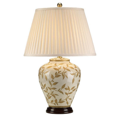 Elstead Lighting Leaves Brown Gold 1 Light Table Lamp - LEAVES-BR-GL-TL