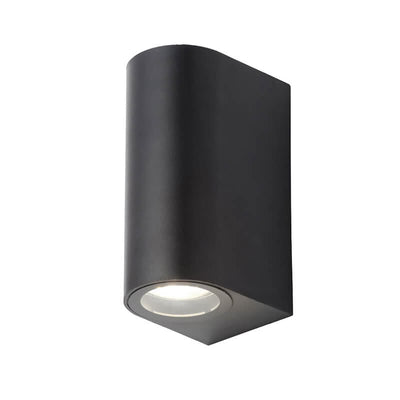 Iona Outdoor Black LED Twin Wall Light CZ-35705-BLK