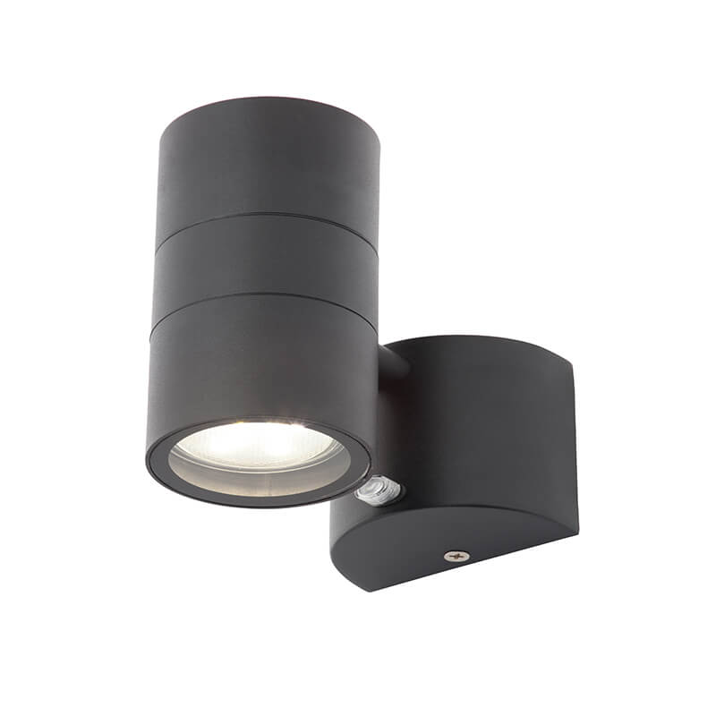 Leto Twin wall Light with Photocell ZN-34022-BLK