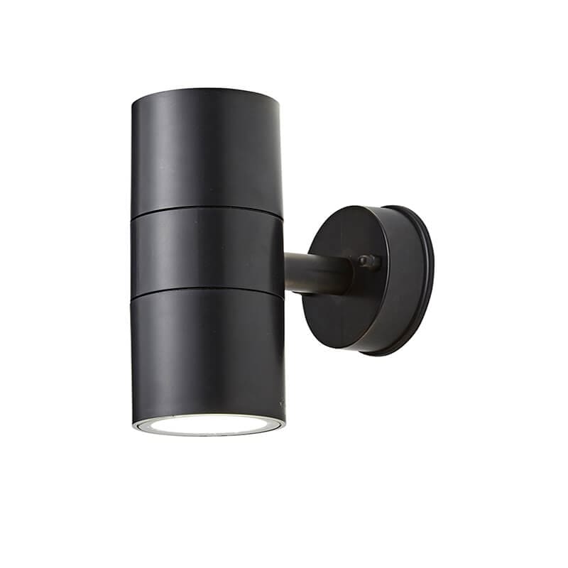 Neso Outdoor LED Twin Wall light Black CZ-25144-BLK