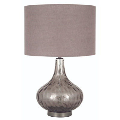 Pacific Lifestyle Amelia Smoke Glass Dimple Table Lamp - PL-4081-C