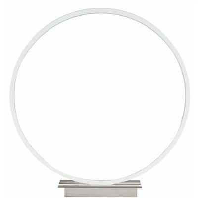 Pacific Lifestyle Apollo White Small LED Circle Table Lamp - PL-30-302-C