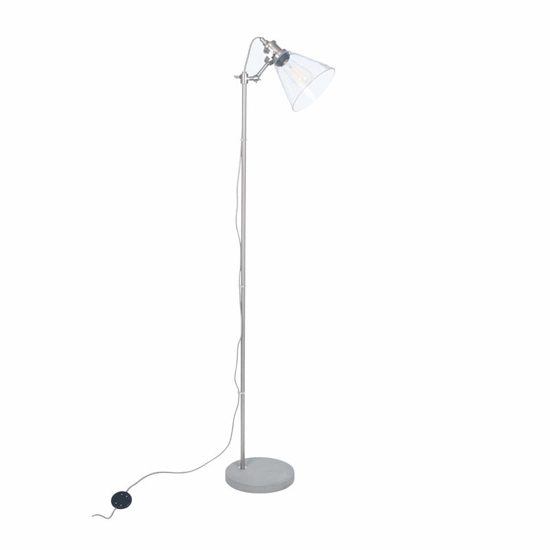 Pacific Lifestyle Chaplin Concrete and Brushed Chrome Floor Lamp - PL-32-093-C