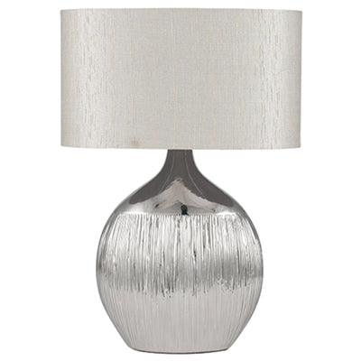 Pacific Lifestyle Gemini Silver Etched Ceramic Table Lamp - PL-30-487-C