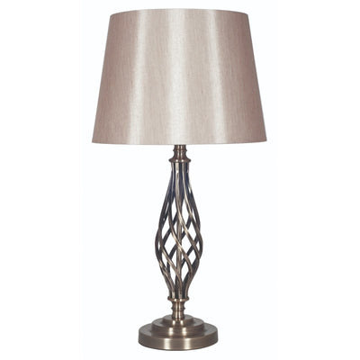 Pacific Lifestyle Jenna Silver Metal Table Lamp Complete - PL-30-030-C