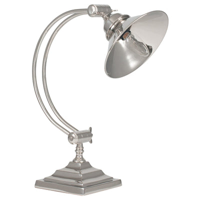 Pacific Lifestyle Kensington Nickel Arched Arm Task Table Lamp - PL-30-473-C