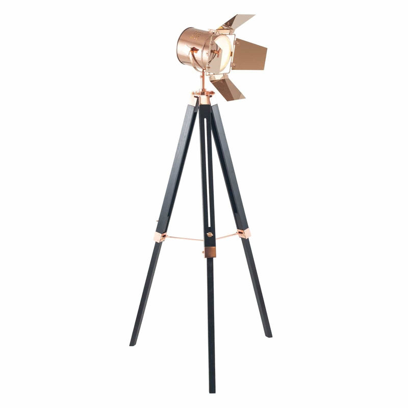 Pacific Lifestyle Hereford Copper and Black Tripod Floor Lamp - PL-32-127-C
