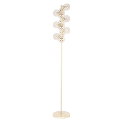 Pacific Lifestyle Vecchio Lustre Glass Ball and Gold Floor Lamp - PL-32-114-C
