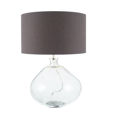 Pacific Lifestyle Savannah Wide Organic Clear Glass Table Lamp Base Only - PL-30-696-BO